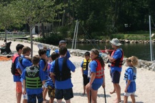 The blue sallball team